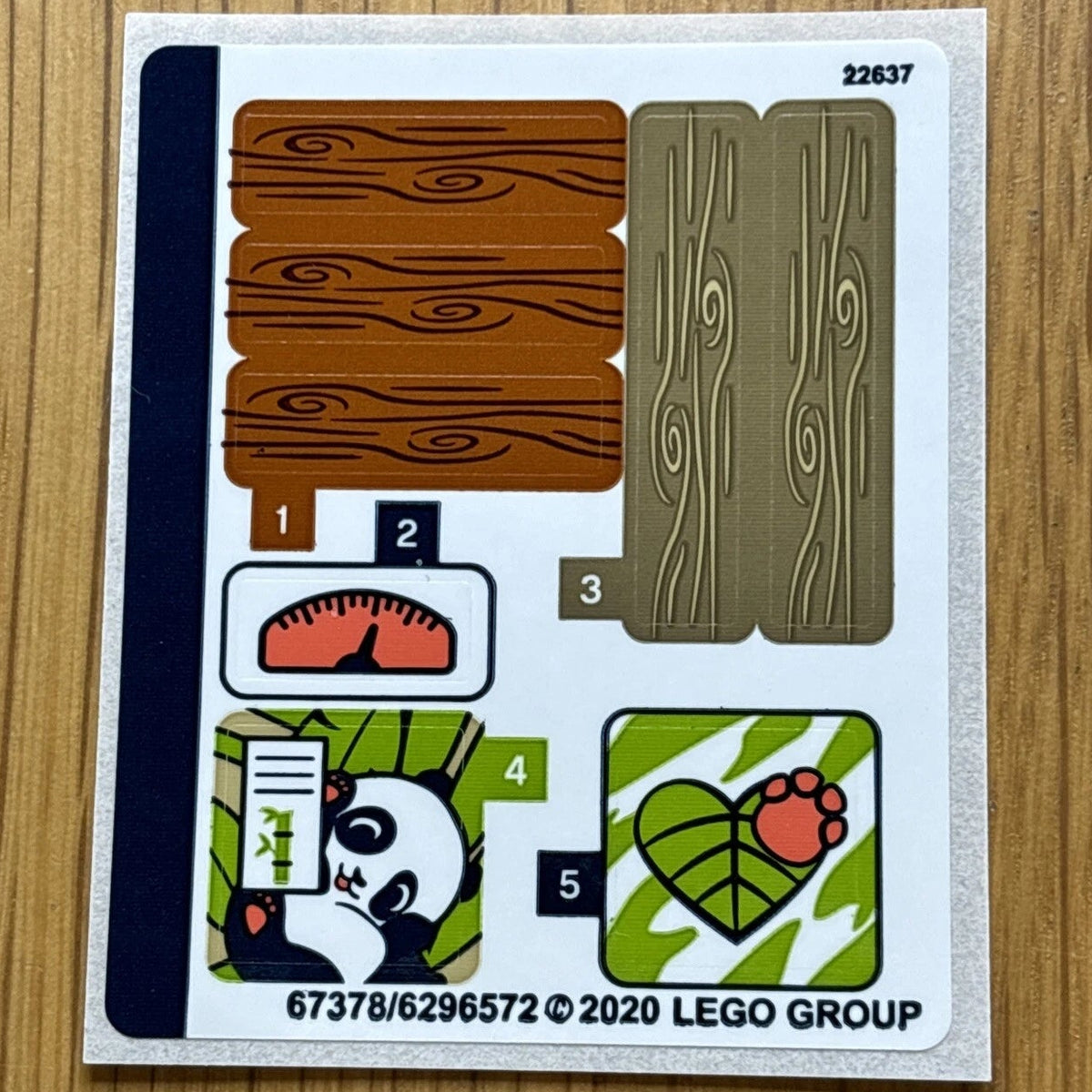 Lego® Sticker Sheet for set 41422 Panda Jungle Tree House