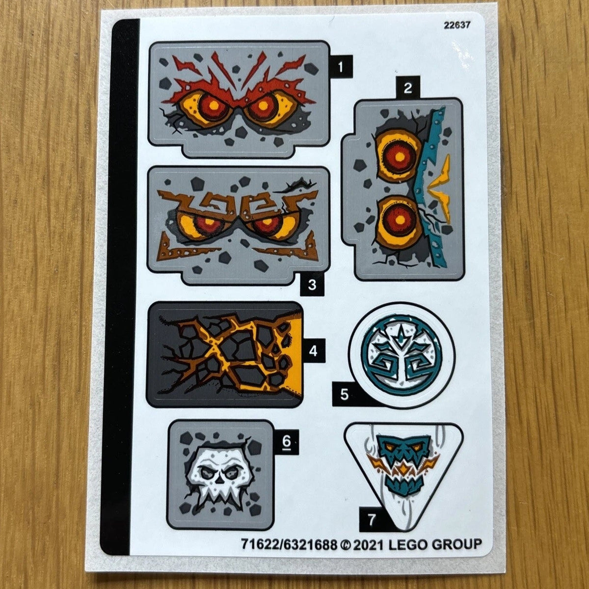 Lego® Sticker Sheet for set 71747 The Keepers' Village