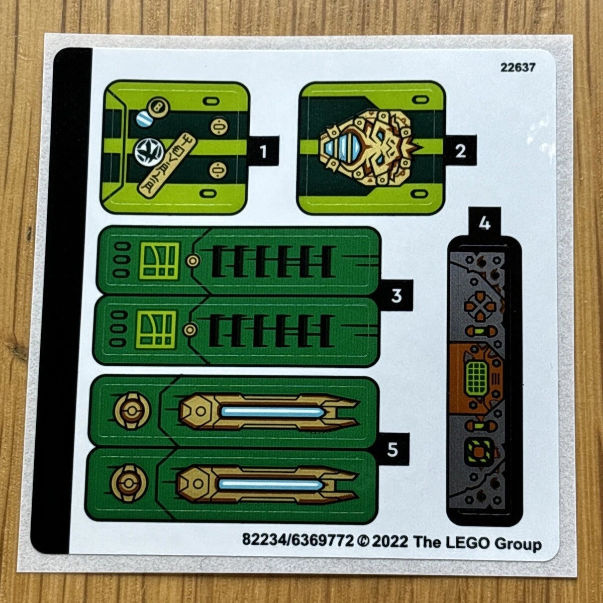 Lego® Sticker Sheet for set 71763 Lloyd’s Race Car EVO