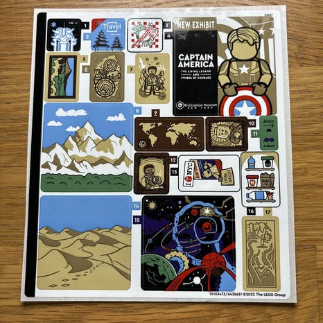Lego® Sticker Sheet for set 76218 Sanctum Sanctorum - Sheet 1