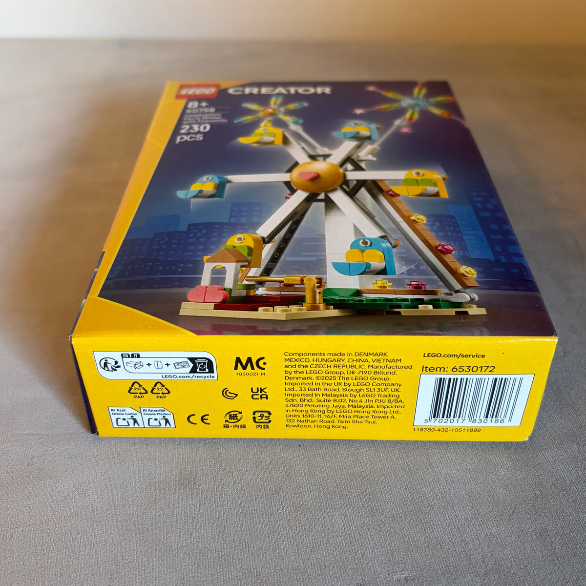 Lego Creator Celebration: Ferris Wheel with Fireworks 40758