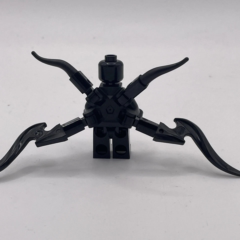 Venom - White teeth Parted with 4 Back Appendages, sh1028, LEGO® Marvel Minifigure