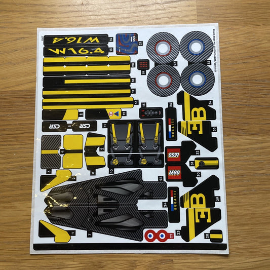 Lego® Sticker Sheet for set 42151 Bugatti Bolide