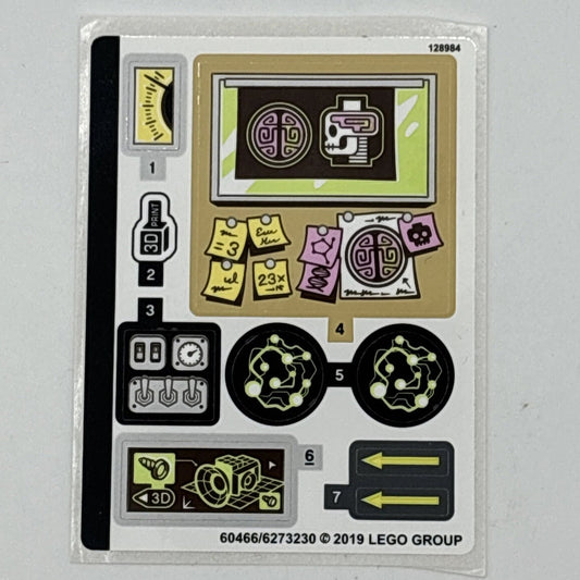 Lego® Sticker Sheet for set 70418 J.B.'s Ghost Lab
