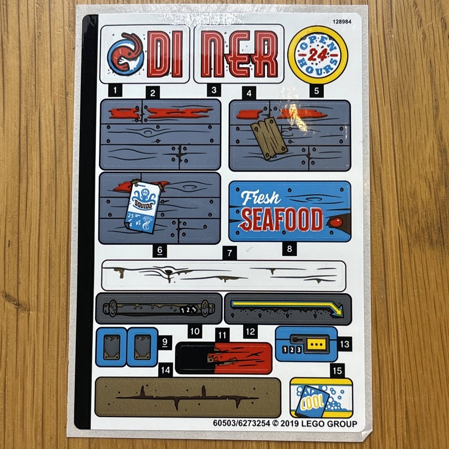 Lego® Sticker Sheet for set 70422 Shrimp Shack Attack