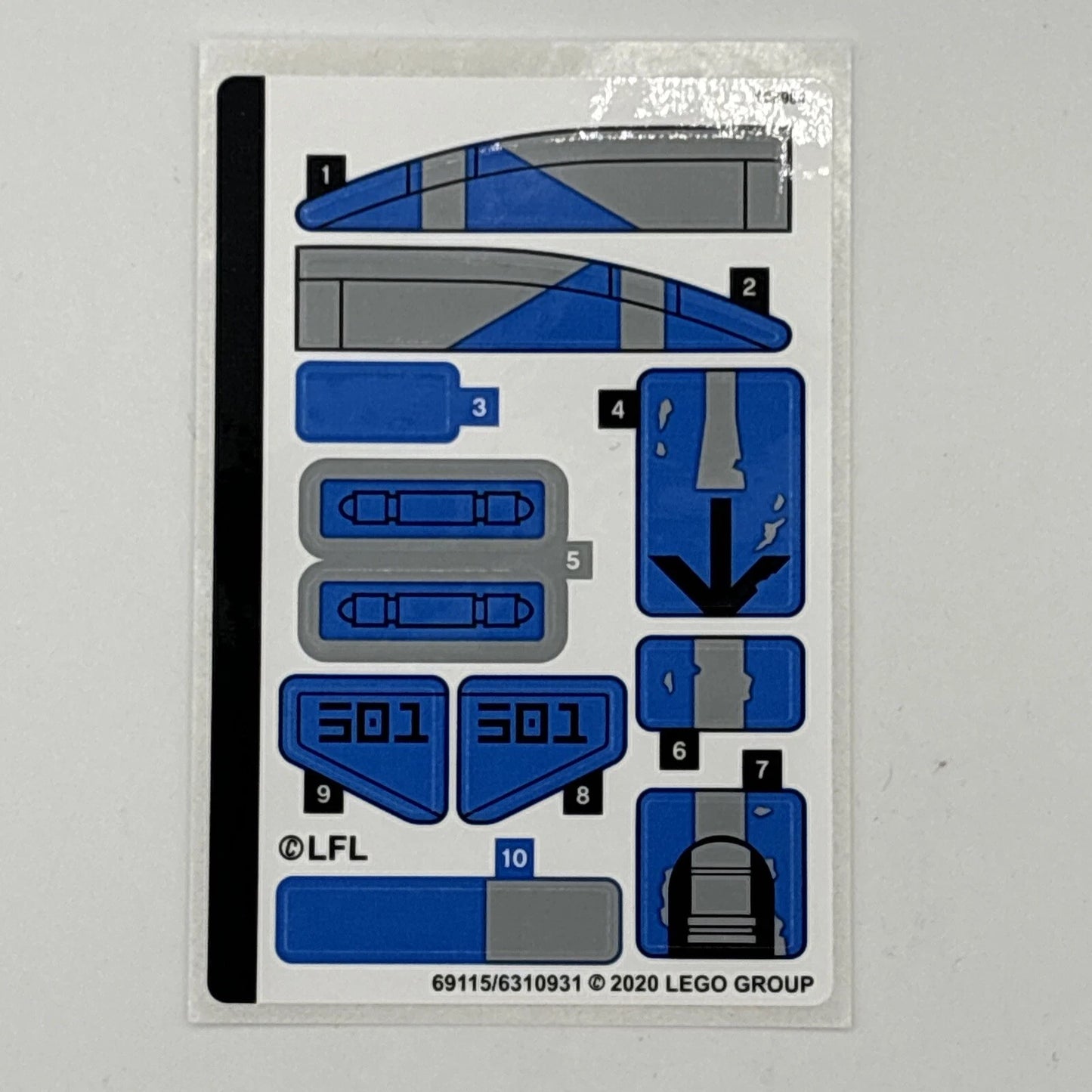 Lego® Sticker Sheet for set 75280 501st Legion Clone Troopers