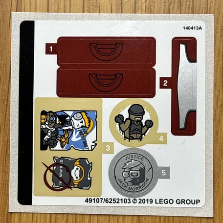 Lego® Sticker Sheet for set 75972 Dorado Showdown