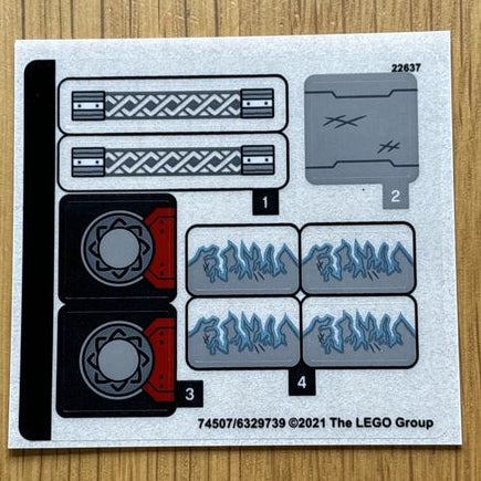 Lego® Sticker Sheet for set 76169 Thor Mech Armor