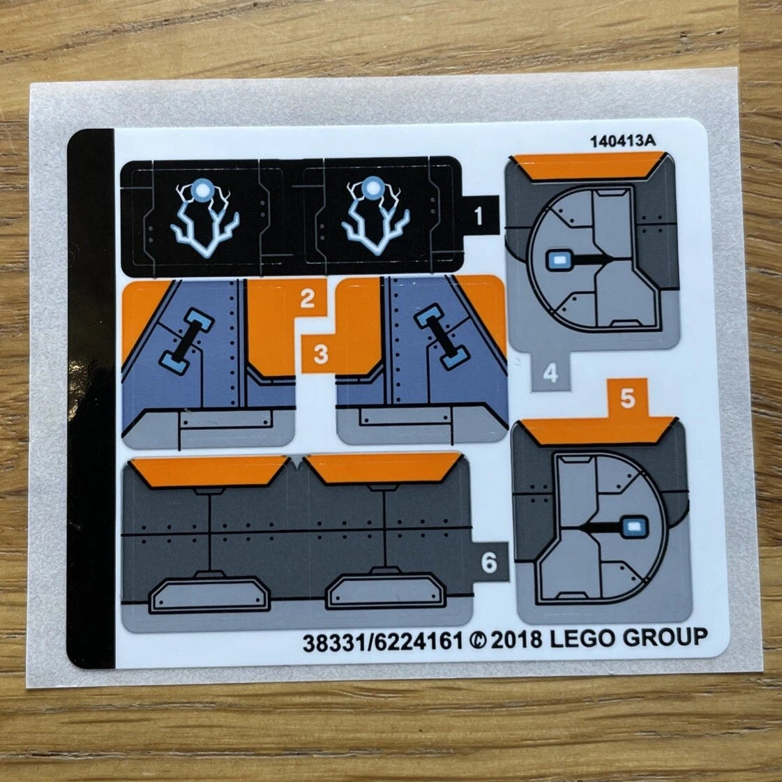 Lego® Sticker Sheet for set 76218 Thor's Weapon Quest