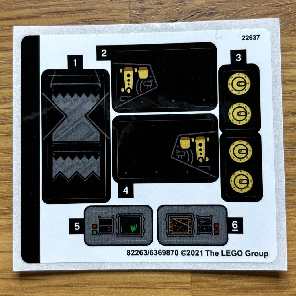 Lego® Sticker Sheet for set 76239 Batmobile Tumbler: Scarecrow Showdown