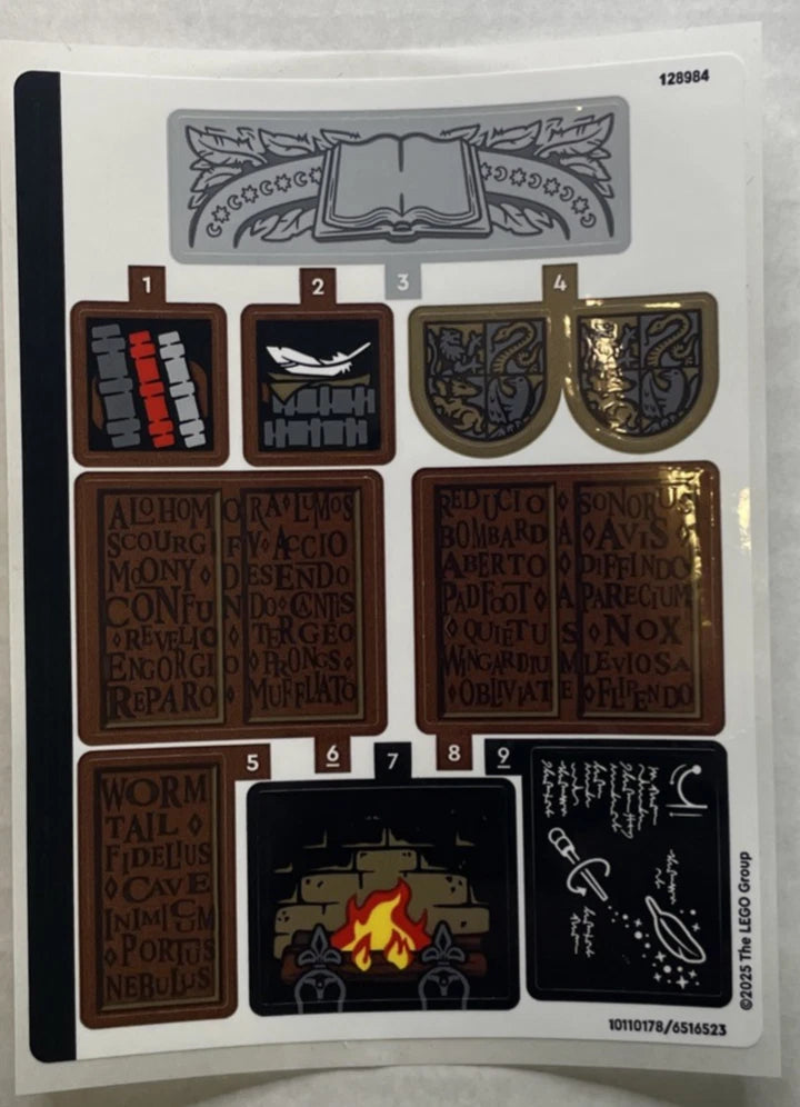 Lego® Sticker Sheet for set 76442 Hogwarts Castle : Charm Class