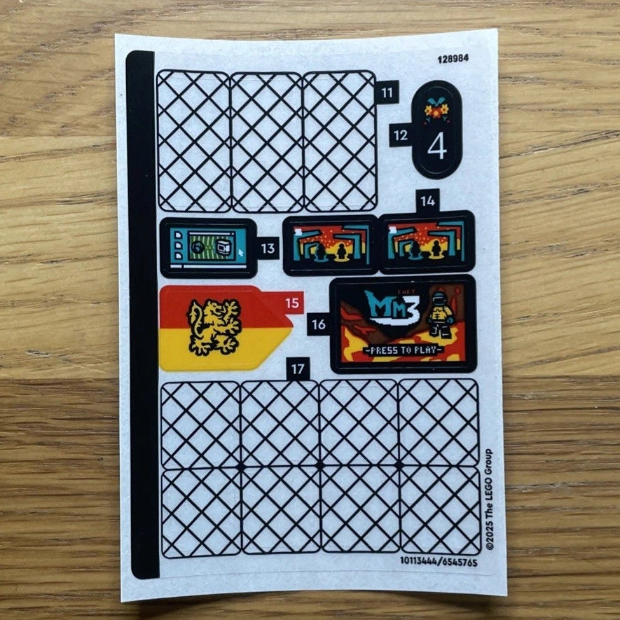 Lego® Sticker Sheet for set 76451 Sheet 2 - Privet Drive: Aunt Marge's Visit