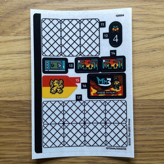 Lego® Sticker Sheet for set 76451 Sheet 2 - Privet Drive: Aunt Marge's Visit