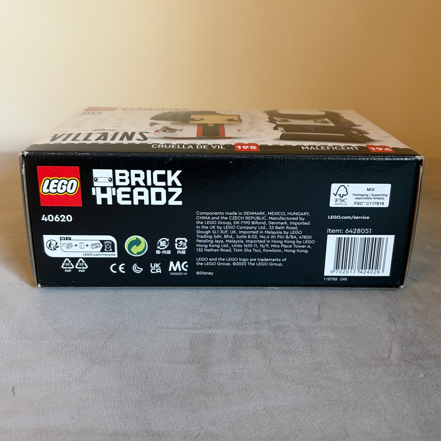 Lego® Disney BrickHeadz Villians Cruella & Maleficent 40620