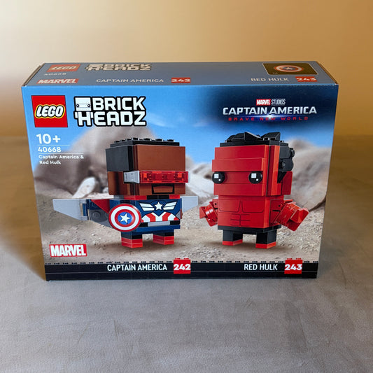 Lego® BrickHeadz Captain America & Red Hulk Figures 40668