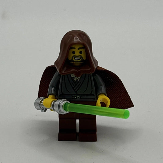 Jedi Bob - Dark Bluish Gray Tunic, Reddish Brown Hood and Cape, sw1379