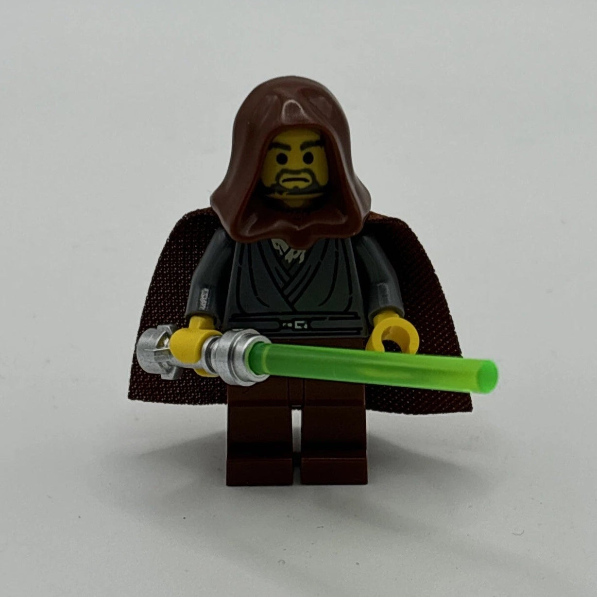 Jedi Bob - Dark Bluish Gray Tunic, Reddish Brown Hood and Cape, sw1379